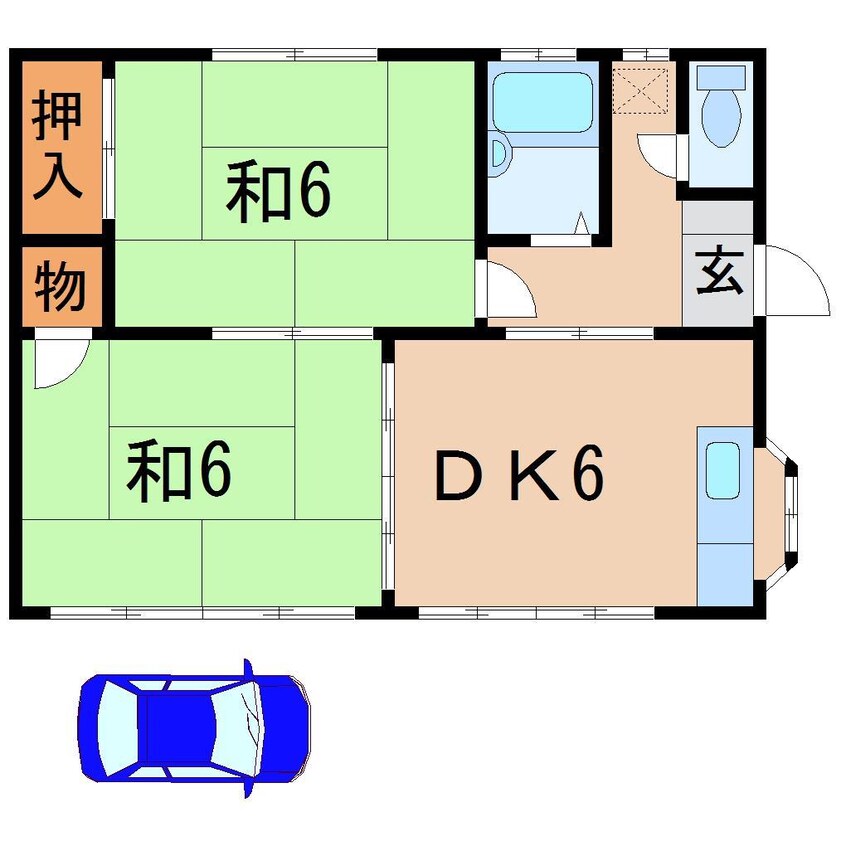 間取図 宍戸貸家（荒井）