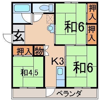 間取図 第1カンノハイツ