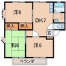 サンビレッジ笹谷C 3DKの間取り