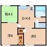 パステルハイム 3DKの間取り