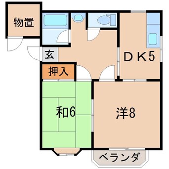 間取図 コーポサンフィールドＡ