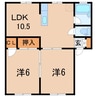 リブレスＡ 2LDKの間取り