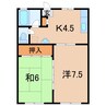 リブレスＢ 2Kの間取り