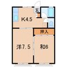 リブレスＢ 2Kの間取り