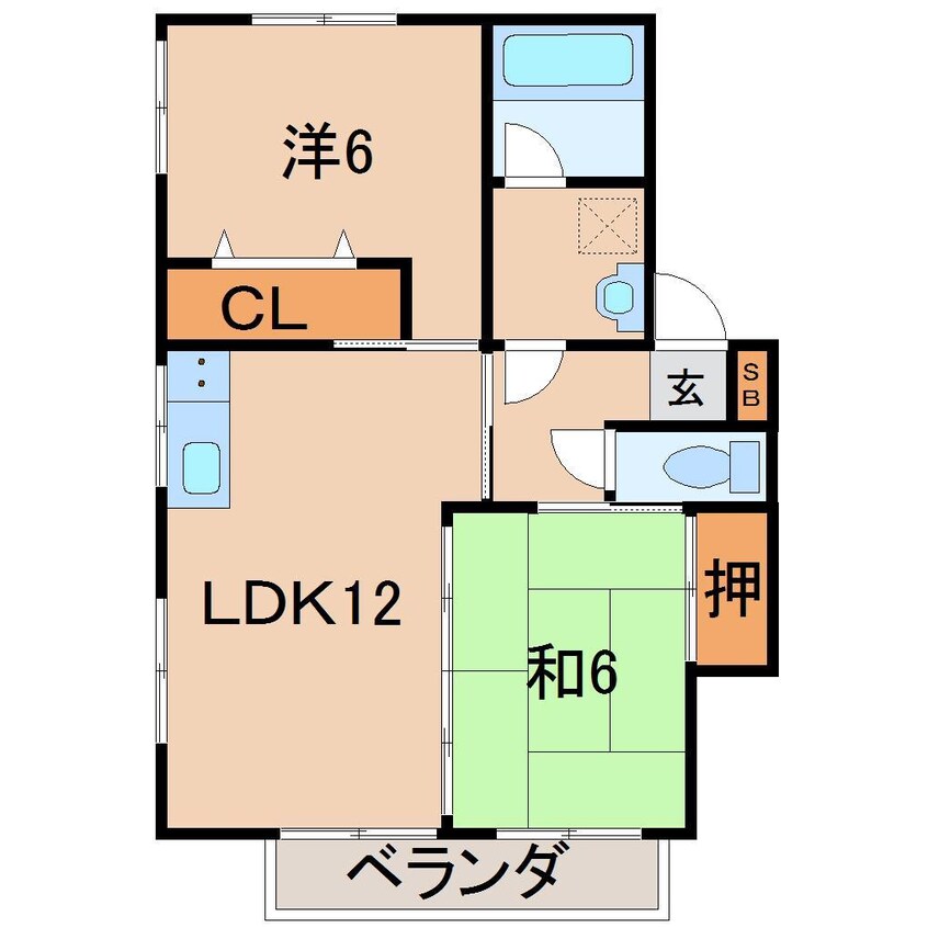 間取図 スプリングハイツ