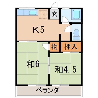 間取図 コーポワタナベ