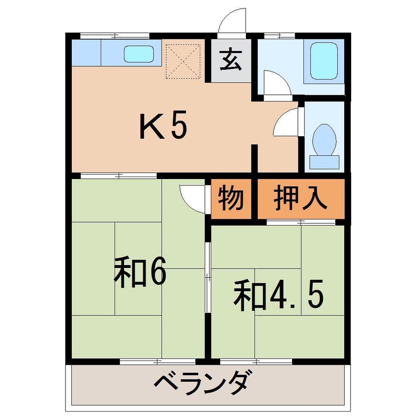 間取図 コーポワタナベ