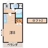 ベルトピア福島6 1Rの間取り