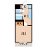 ワールドウィングビル 1Kの間取り