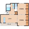 北福島コーポラス2 2LDKの間取り