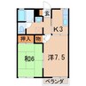 ウェルディ 2Kの間取り