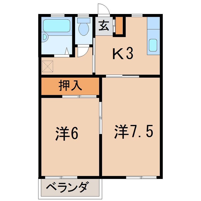 間取図 カームメゾン　フルーツツリー