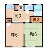 ハイツＡアンドＳ 2Kの間取り