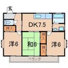 モクスＫ　荒井 3DKの間取り