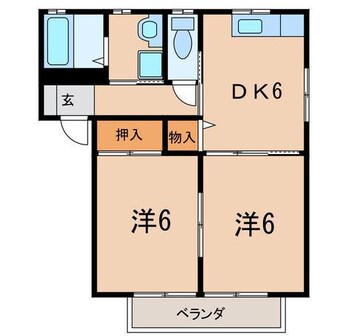 間取図 ウエストロードB