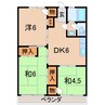 小川ハイム 3DKの間取り