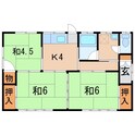 本間貸家（3号）の間取図