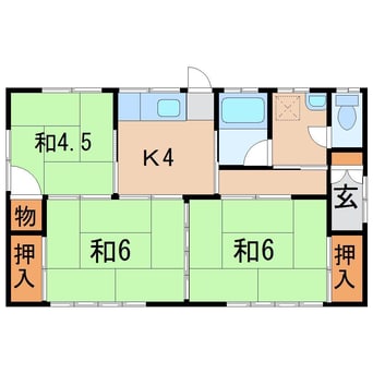 間取図 本間貸家（3号）