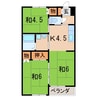 コーポアカサワ 2LDKの間取り