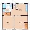 北福島コーポラス 2DKの間取り