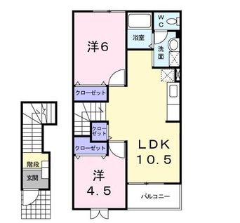 間取図 サニーコート(南中央)