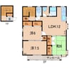 カーサ・フォルトナC 3LDKの間取り
