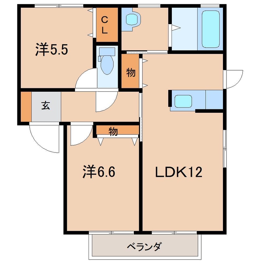 間取図 シャトー桃花
