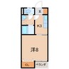 フェリーチェ 1Kの間取り