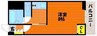 チサンマンション岡山 1Kの間取り