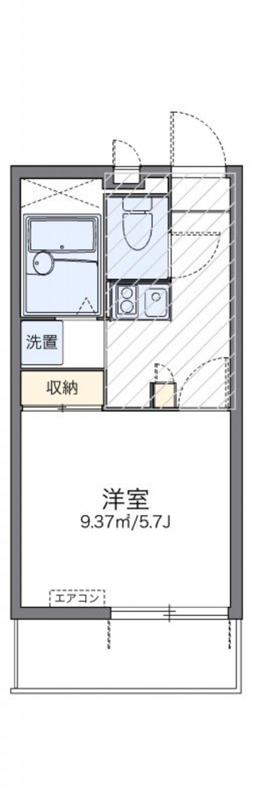 間取図 レオパレスコスモスⅡ