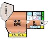 ルシェール 1Kの間取り