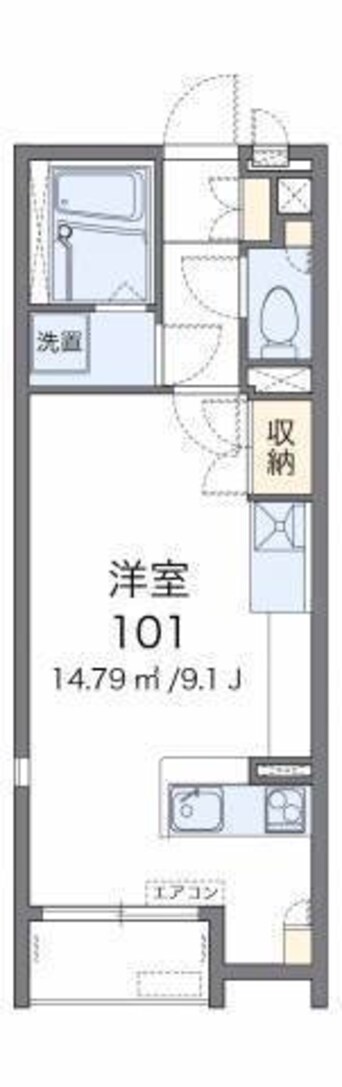 間取図 レオネクストクレール小山