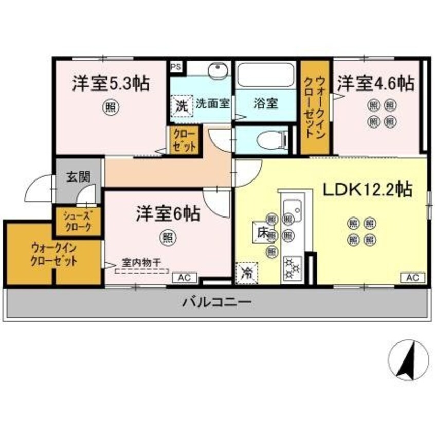 間取図 BLISS COURT Ⅱ