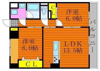 間取図 グランスクエア岡山駅西