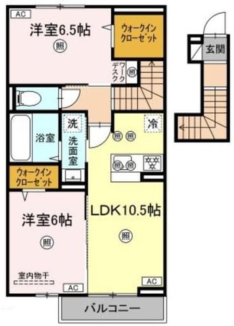 間取図 ボヌール　Nー1