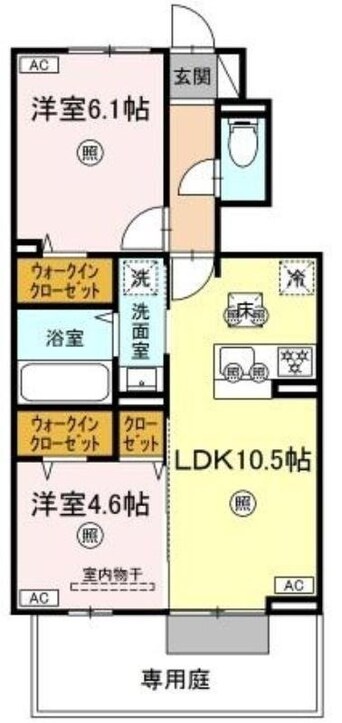 間取図 ボヌール　Nー1