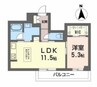 ブルームステージ 1LDKの間取り