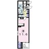 アルドール 1Rの間取り