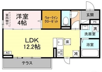 間取図 D－ROOM西長瀬