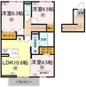 オーベルジーヌ 3LDKの間取り