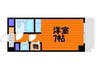 ダイアパレス弓之町 1Rの間取り