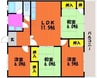 大野マンション 4LDKの間取り