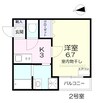 ヴィーナスコート島田本町 1Kの間取り
