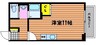 チッタ・デ・雄嶋 1Kの間取り