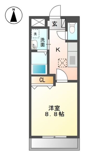 間取図 コ・ナーサ白壁