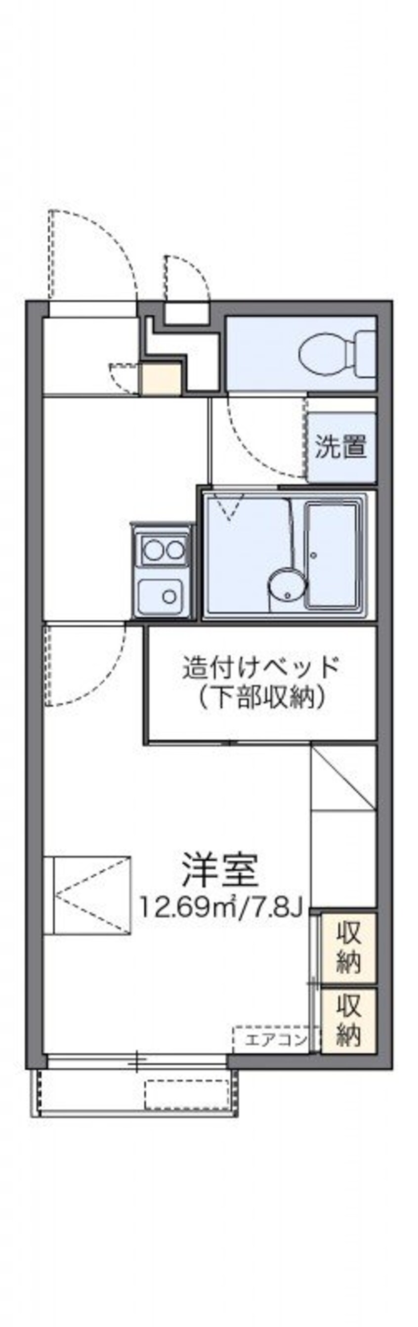 間取図 レオパレスパル北方Ⅲ