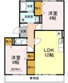 アーバンツインピア湊 2LDKの間取り