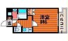 ルラシオン岡山奉還町 1Kの間取り