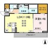 アルネオL 1LDKの間取り