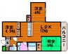 エクセレント旭川 3LDKの間取り